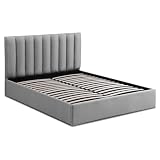 meuble lit escamotable 140x190 L'espace de rangement situé sous le sommier est accessible facilement en soulevant celui-ci (ouverture aidée par pistons)