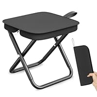 Camping Hocker, Tragbarer Klapphocker, Zusammenklappbarer Campinghocker Leichtgewicht, Mini Outdoor Camping Klappstühle, Tragbarer Stuhl Faltbar für Reisen Wandern Camping Angeln Grillen Picknick