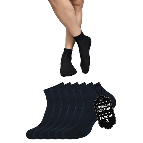 Image of BALENZIA Ankle Socks Running Athletic Cotton Loafers Shoes Casual Wear|Sports Gym Active Everyday Sock