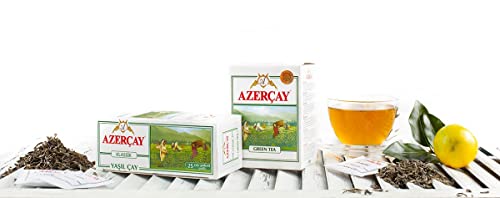 Azercay Green Tea 100 Gr Medium Large-Leaf, Green Tea