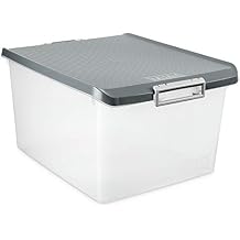 Tatay Storage Box, 35 L, Polypropylene, Grey, One Size