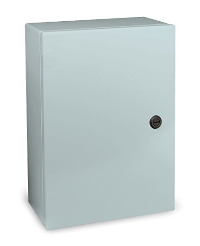 Wiegmann N412201608C N412C Ultimate Series NEMA 4/12 Single Door Wall-Mount Enclosure, Carbon Steel, 20" x 16" x 8"