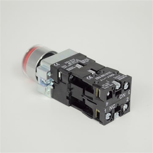 Bouton autobloquant XB2-BZ3462 métallique avec bande lumineuse neutre industrielle