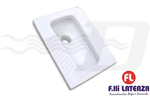 Jarrón de turca rectangular Linpha, sanitarios de cerámica blanca