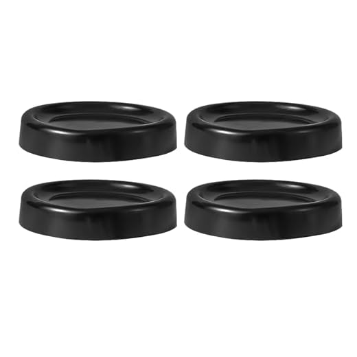 Liuyoyo Almofadas antivibração para máquina de lavar e secar Almofadas antivibração para máquina de lavar Máquina de lavar Almofada para pés Redução de vibração Anti derrapante Cancelamento de ruído S