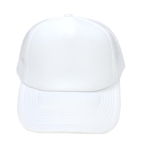 Image of TZ Promise Men Women Foam Trucker Hat Mesh Cap Solid Colors Lightweight with Adjustable Snapback Collection