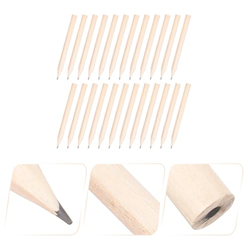 Pack de 100 lápices mini de madera gruesos miniatura 5
