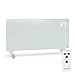 Klarstein Radiadores Bajo Consumo Electricos para Casa, Estufa Electrica de 2000W, Radiador Electrico Silencioso, Portátil y Delgado, Estufas con Panel para Pared, Pantalla y Termostato