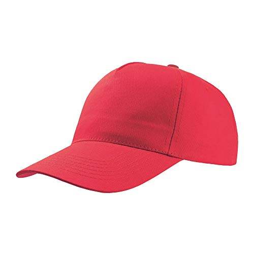 Atlantis Start 5 Panel Cap (Pack of 2) (One Size) (Red)