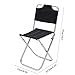 RiToEasysports Ultra Light Camping Chair, Portable Outdoor Folding Chair with Reinforced Frame Foldable Fishing Stool for Travel Picnic Hiking