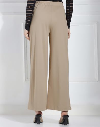 Image of Selvia Women's Straight Leg Trouser with Pocket, Comfort Fit Casual Pants