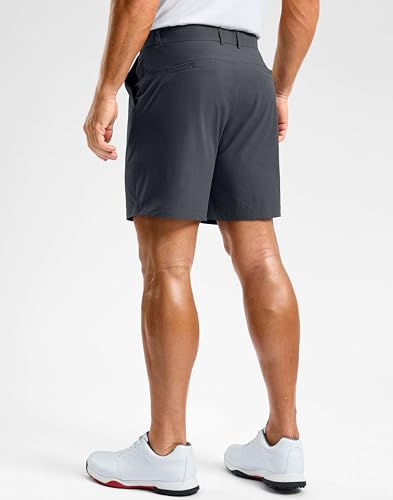 Image of Soothfeel Men's Casual Shorts 5 /7 /9 Inch Golf Dress Shorts for Men Flat Front Work Lightweight Quick Dry with 4 Pockets