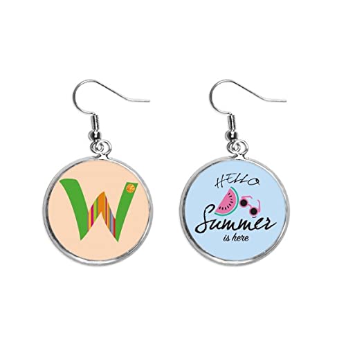 Pendientes de sandía W naranja ideales para looks de terraza y playa