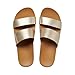 REEF Cushion Vista Hi Women's Platform Fashion Sandal, Arch Support, Ultra Soft Cushion Footbed, Champagne, 8.5