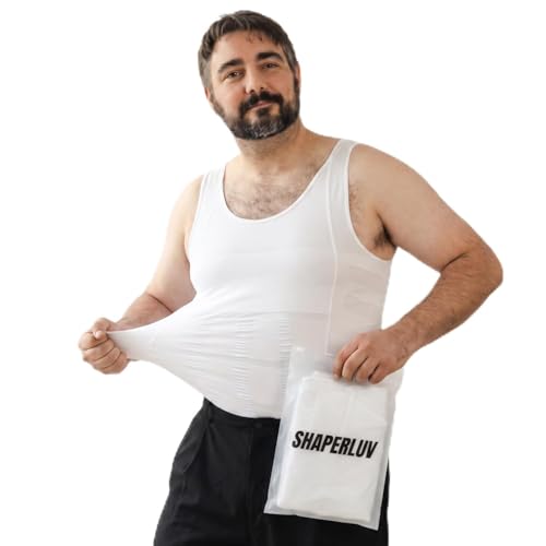 Image of SHAPERLUV Mens Compression Shirt Tank Top 2.0 Sleeveless Body Shaper - Compression Shirts for Men Shapewear Undershirt