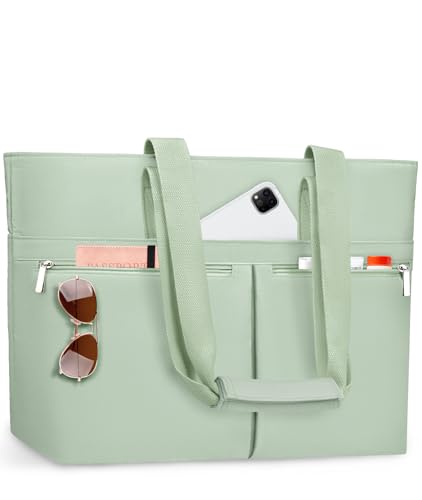 ENONEO Bolsa Playa Mujer Grande XXL Familiar Bolso de Playa con Cremallera Bolsa Natación Impermeable Bolsa de Viaje Plegable Shopper Tote Bag para Playa Compras Viajes Uso Sauna (Verde puro)