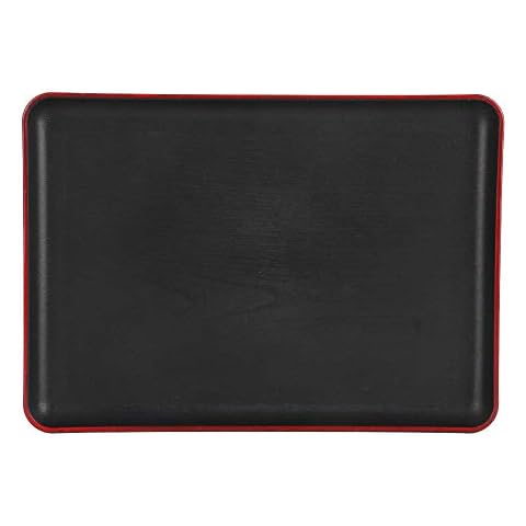 Bandeja para servir negra de plástico acrílico Cover