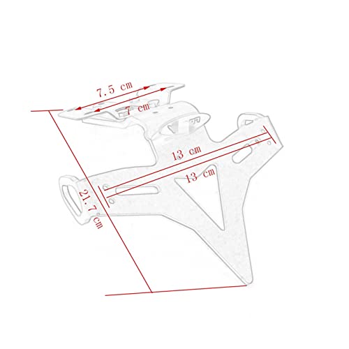 Support de Plaque d'Immatriculation Moto MT07 FZ07 Support Queue Éliminateur - 6