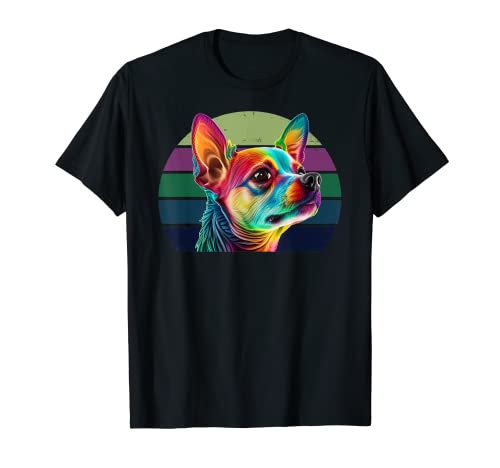 Chiwawa Chihuahua Pop Art coloré T-Shirt