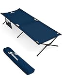 Sportneer Cuna de campamento, catre militar portátil para dormir 78.3 x 28.7 x 14.6 pulgadas, cama plegable resistente para adultos, adolescentes, viajes al aire libre, tienda de campaña, salón,
