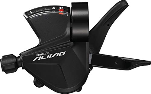 SHIMANO Unisex – Erwachsene ALIVIO SLM3100L Schalthebel, Schwarz, 3-Fach