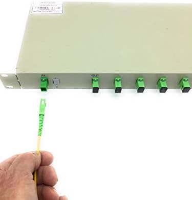 FibershackFiber Optic Rack Mount Splitters - Single Mode - Planar Light Wave Circuit (PLC) (1 x 4)