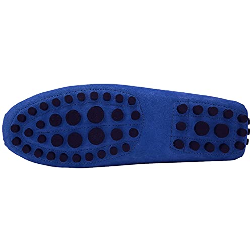 ANUFER Men's Suede Leather Penny Loafers Comfort Driving Shoes Moccasin Slippers4