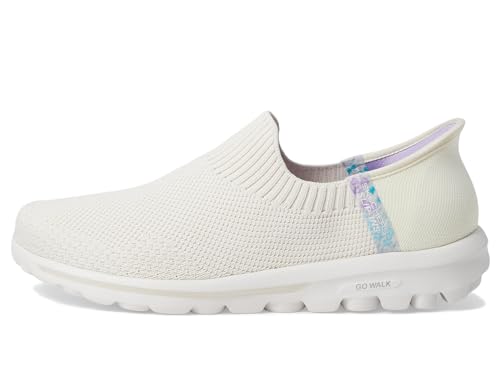 Skechers Women's Go Walk Travel Tahiti Sunset Hands Free Slip-Ins Sneaker, Off White, 7 US by Skechers - Used condition - Image 5