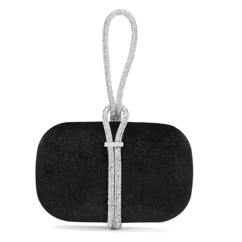 Cariedo Womens Evening Handbag Clutch Velvet Fabric Bridal Purse For Wedding ...
