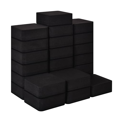 Dyshri Dry Erase Erasers, 24 Pack Magnetic Whiteboard Erasers for Kids and Students, Mini Dry Erase Board Erasers for Classroom Home, and Office, Black