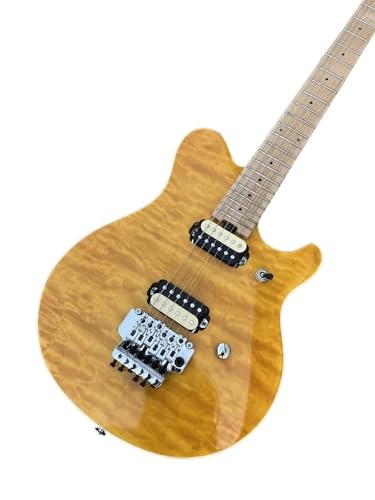 Guitare électrique OLP 6 cordes jaune pour perfectionner vos solos