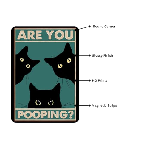 Image of Zesta Bathroom Decor Items Washroom Decor Tin Sign | Aesthetic Posters Wall Poster for Bedroom | Magnetic Cafe Decoration Items / Restaurant Decorations Items | Quirky Home Decor Bar Accent (Bathroom (9))
