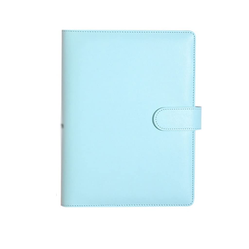 TAHALI Cubierta de Cuaderno de Hojas Sueltas de Cuero PU A6, Color macarrón, Cubierta de planificador de Agenda, Carpeta de 6 Anillas, Cubierta de Cuaderno, papelería