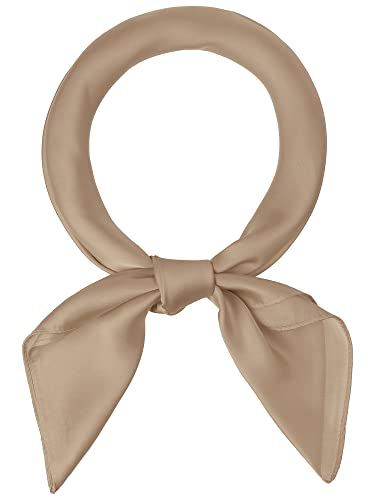 Allegra K 70cm Women Scarves Plain Solid Color Pure Square Kerchief Neck Scarf Neckerchief