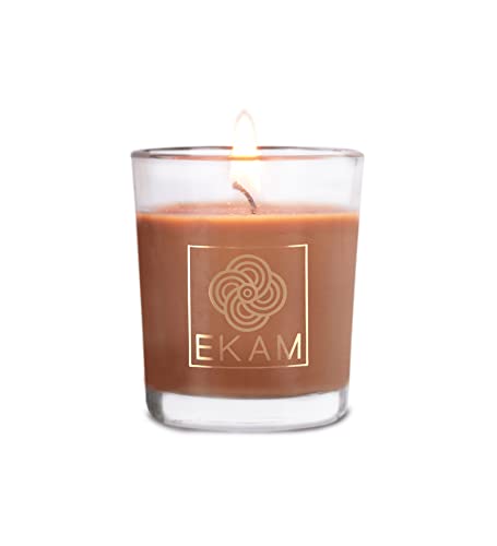 Image of EKAM Driftwood Scented Votive Candle - 40 Grams Each - 10 Hours Burn Time - Ideal for Diwali, Home Decor & Gifting
