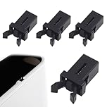 CORTHULin 4 PCS Bin Lid Clasps Durable Touch Bin Lid Catch Latches Lock Flexible Bins Touch Lids Clips Plastic Spare Catch Clip Replacement Compatible with 3 to 50 Litre Bins