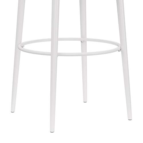 Hillsdale Aubrie Swivel Backless Counter Height Stool, Off White - Image 7