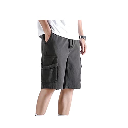 Short multi-poches pour homme coupe cargo décontractée en tissu de jogging souple