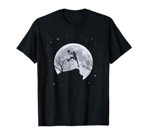 Basketball Moon Dunking Player T-Shirt