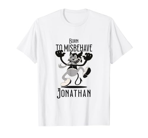 JONATHAN - Cool Boy Name with cute Devil - Born to Misbehave T�V���c