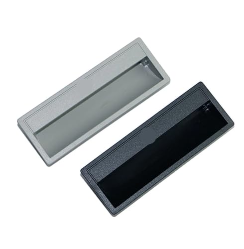 Poignée encastrée en plastique ABS noir mat rigide LS101 - 2