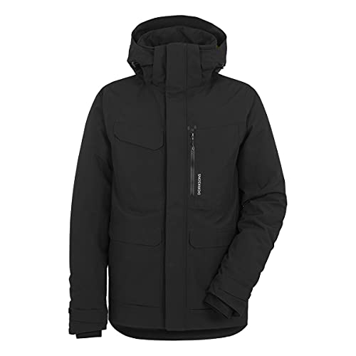 Didriksons Herren Winterjacke Sebastian Parka Black schwarz - M