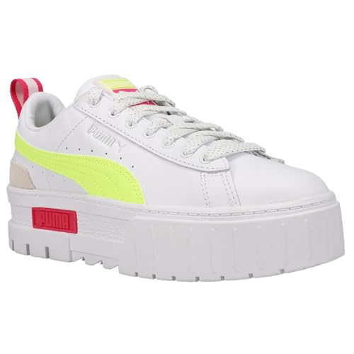 PUMA Womens Mayze E Lights Platform Sneakers Shoes Casual - White2
