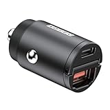 アドテック シガーソケット 極少 最小 クラス マイクロ サイズ 車載PD充電器 45W 2ポート 【USB-C+USB-A】カーチャージャー PD Apple iPhone17 Air Pro／Google Pixel10 Proなど最新スマホ対応 Nintendo Switch対応 ACPD-V045AC