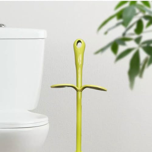 Brosse de toilette design feuilles avec support de qualité durable - 5
