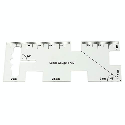 image for HONEYSEW No-Hassle Triangles Gauge Sewing Tool with Free Seam Gauge Ru