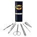 GRAPHICS & MORE The Flash Batman Logo Stainless Steel Manicure Pedicure Grooming Beauty Care Travel Kit