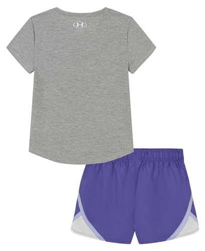 Image of Under Armour Girl's 2-piece Short Sleeve Tee and Shorts Set