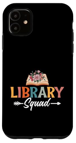 Carcasa para iPhone 11 Library Squad Librarian Bookworms Book Lover Floral