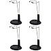 NUOBESTY 4pcs Black Doll Stands Holder Figures Display Rack Teddy Bear Stand Doll Bracket Support for Home White 15cm